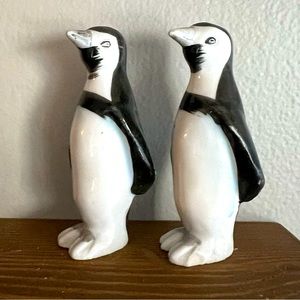 Set of 2 Ceramic Penguins Japan Made